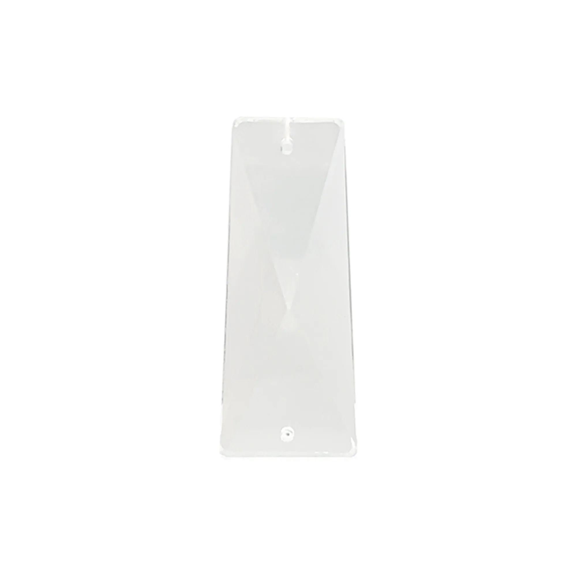 C70084  Crystal Trapezium Without Ring 14/19x52mm 2 Holes